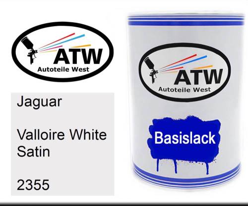 Jaguar, Valloire White Satin, 2355: 500ml Lackdose, von ATW Autoteile West.